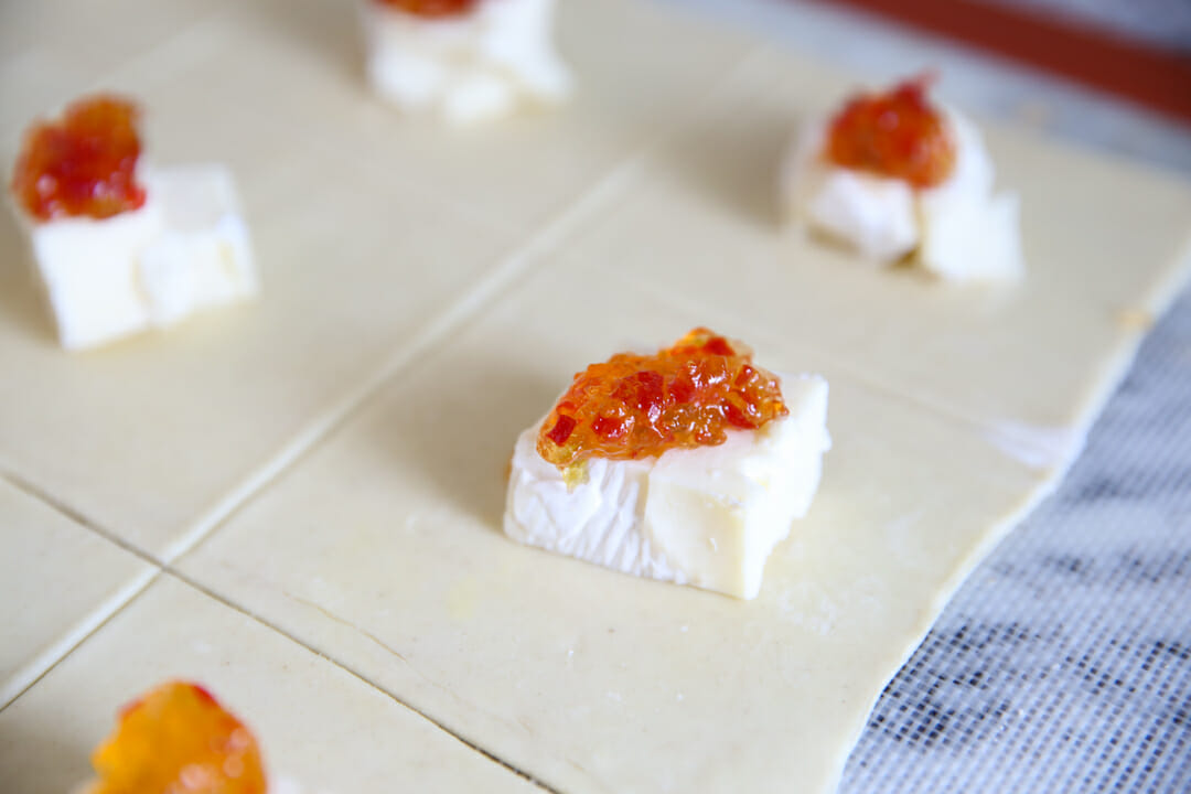 Pepper Jelly on Brie