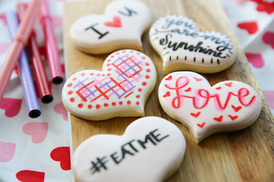 Custom Valentine Cookies