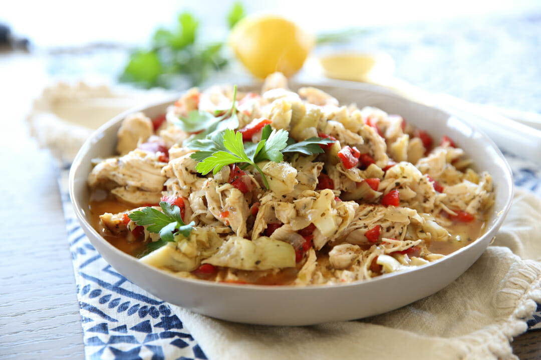 Shredded Greek Chicken