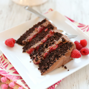 Chocolate Raspberry layer Cake