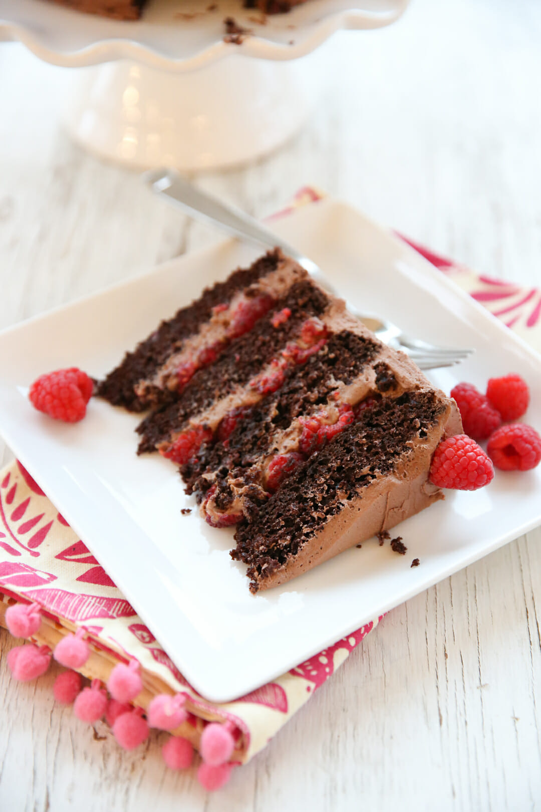 Chocolate Mousse Cake With Raspberries Our Best Bites 