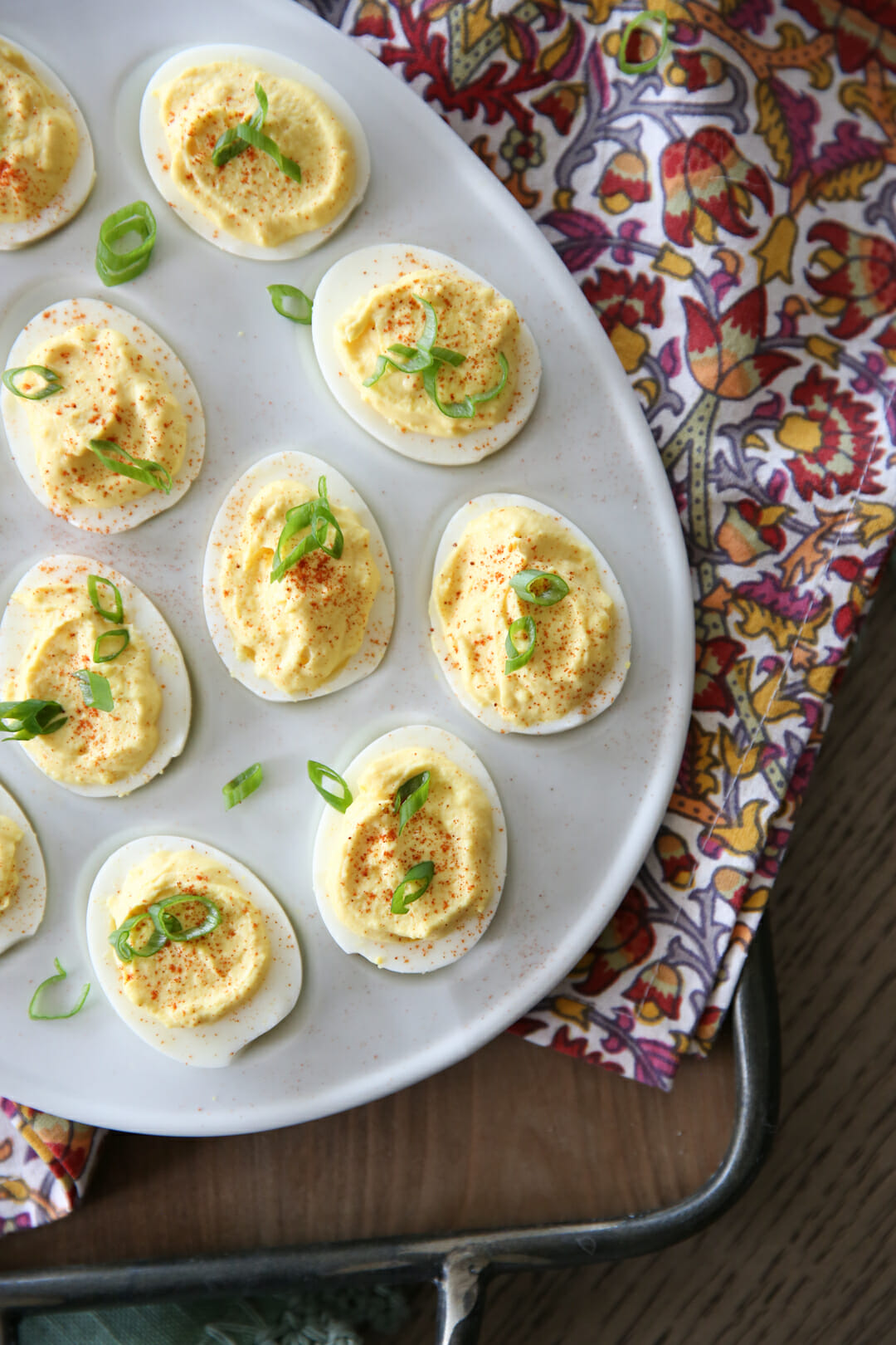 Our Best Bites Deviled Eggs on Platter