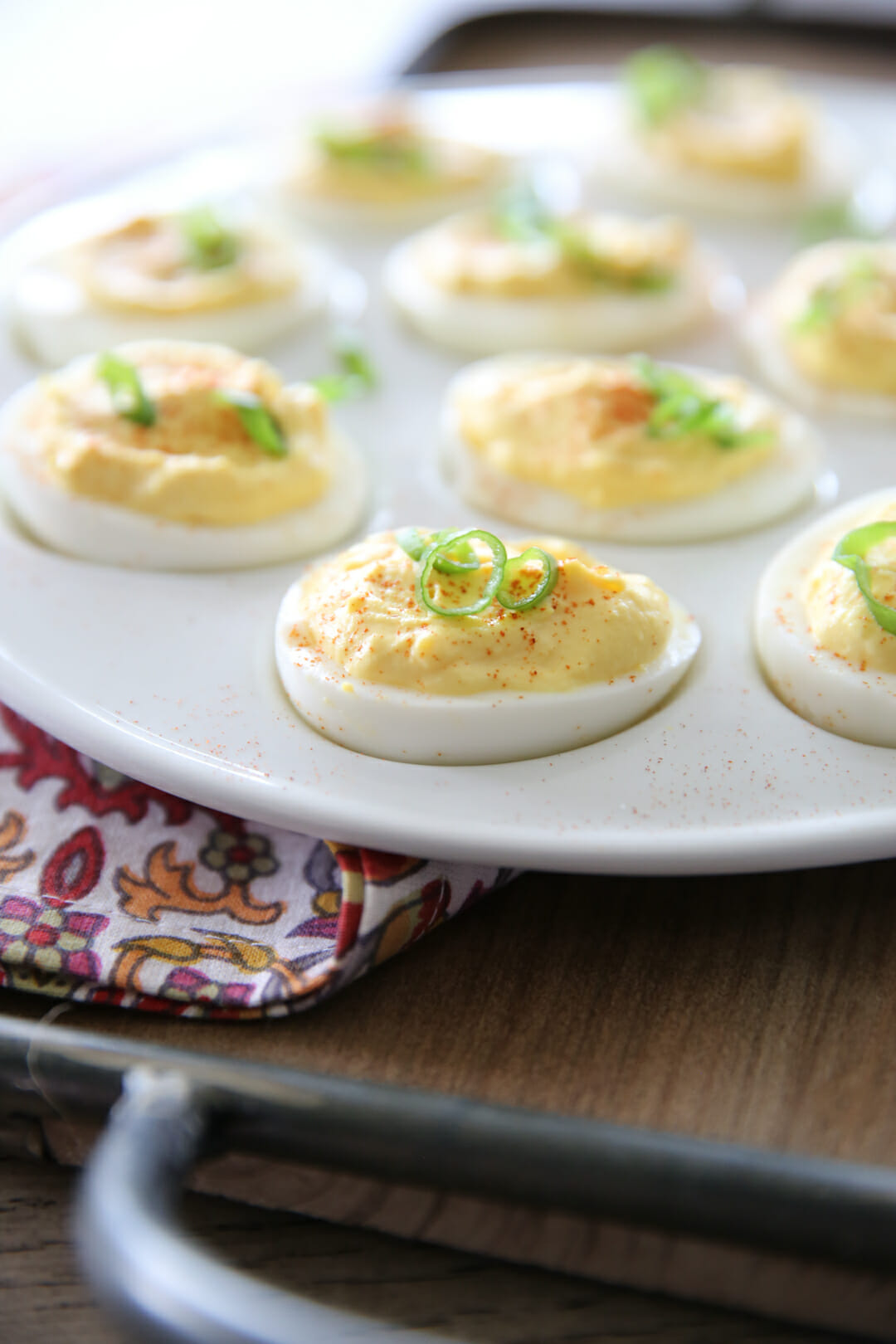 Deviled Eggs on Egg plate