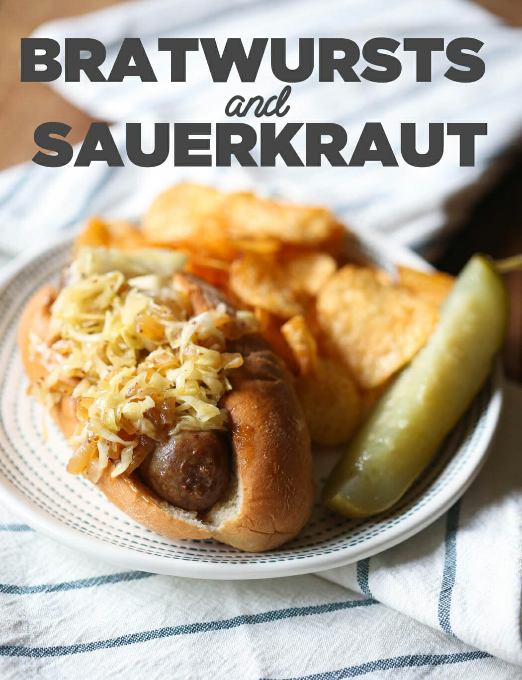 Bratwursts and Sauerkraut from Our Best Bites