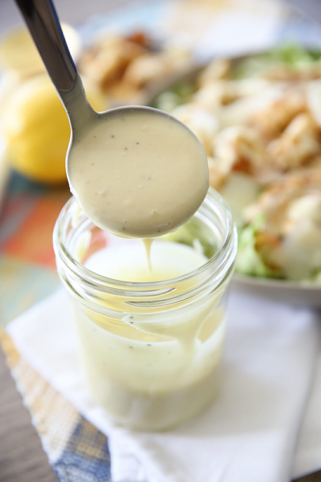 Cesar Salad Dressing in a Jar