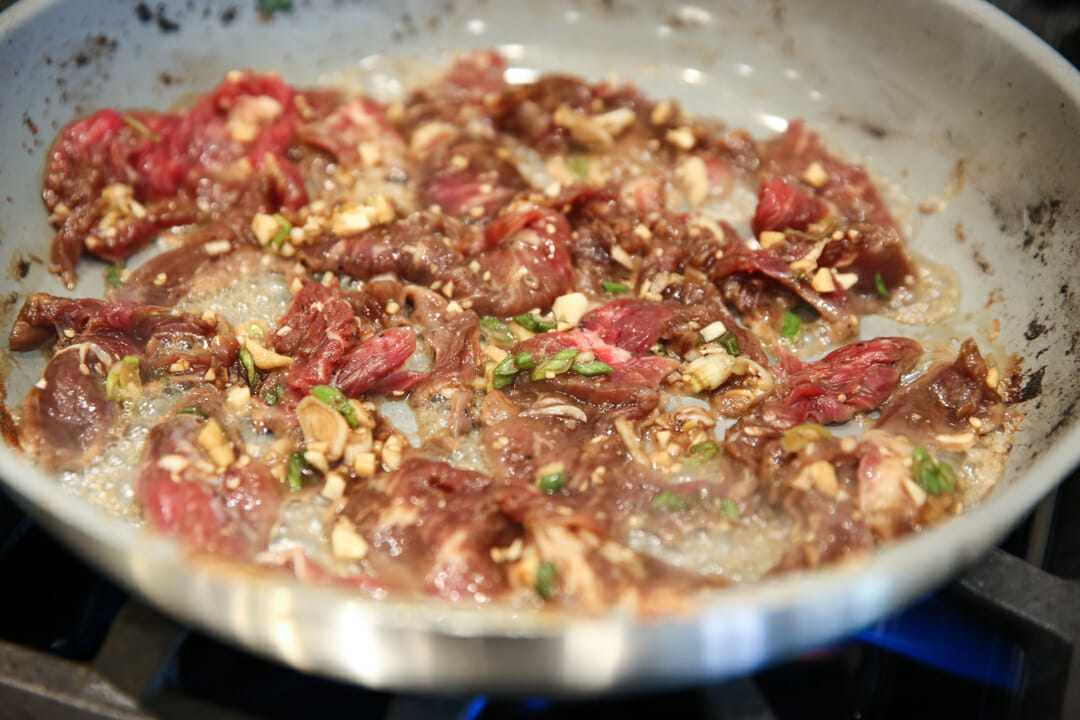 cooking korean beef