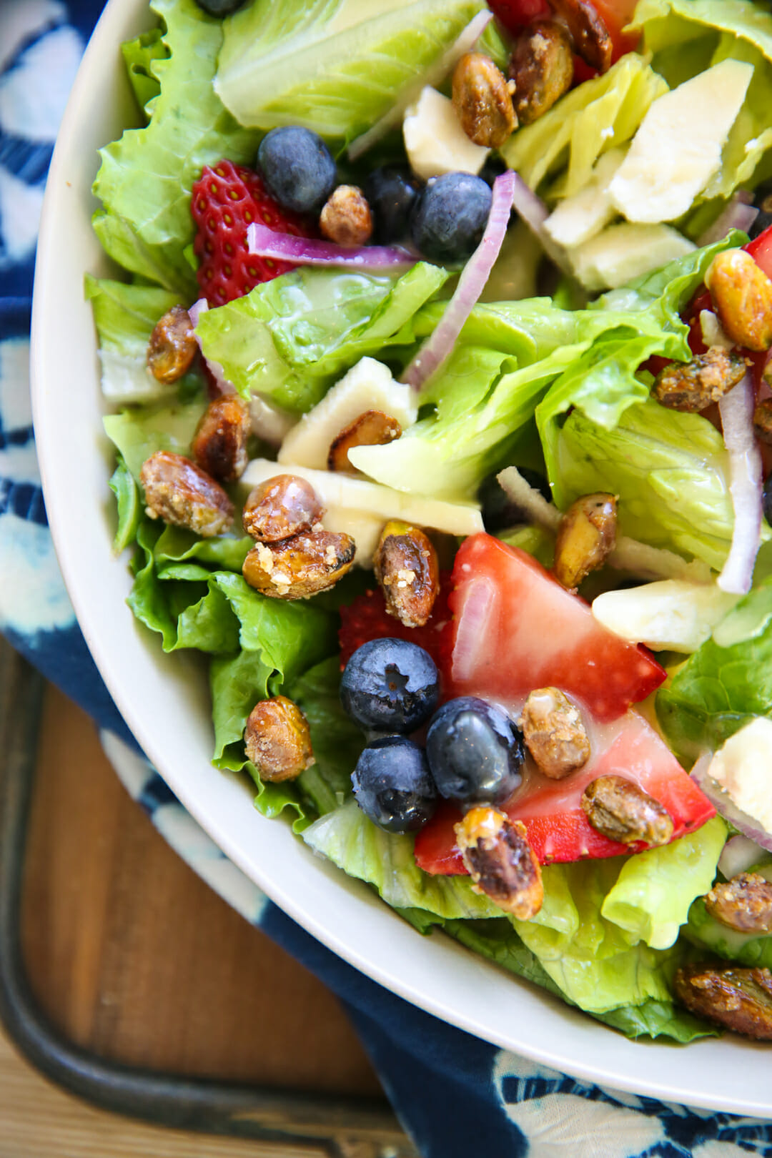 Honey Lemon Vinaigrette with Berry Green Salad