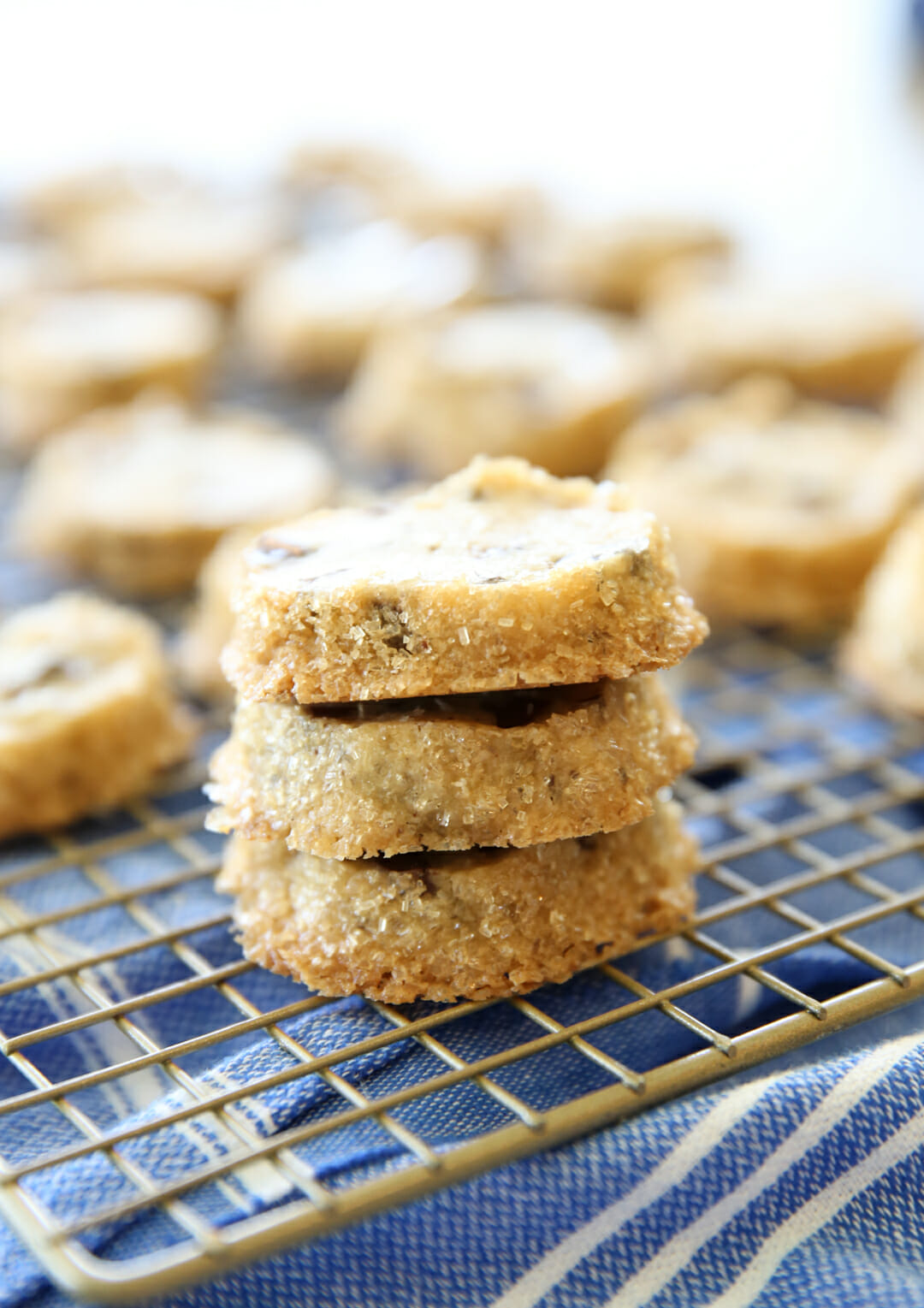 baked shortbread cookies