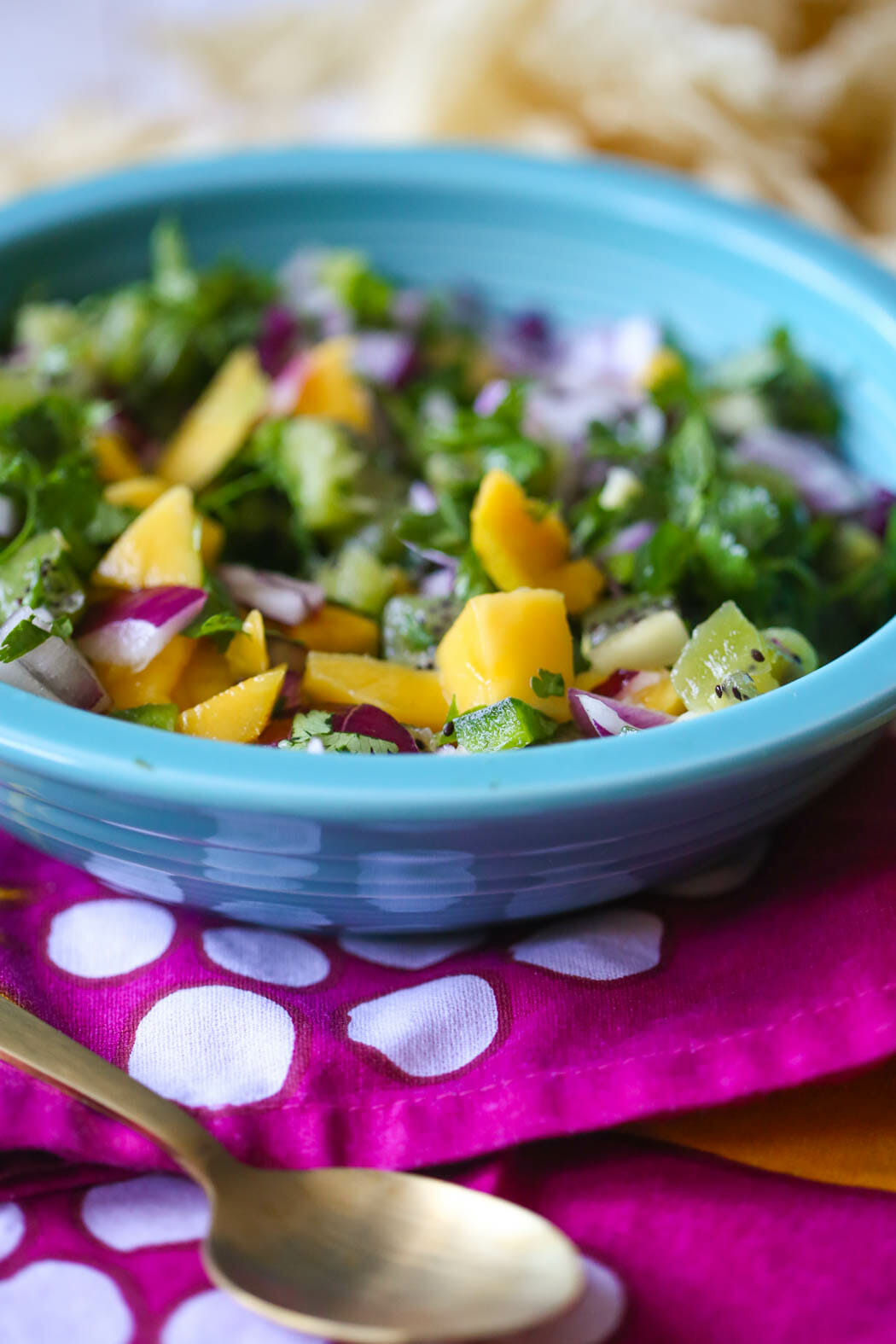 Kiwi Mango Salsa from Our Best Bites