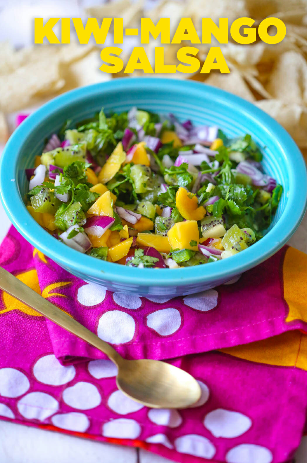 Kiwi Mango Salsa from Our Best Bites