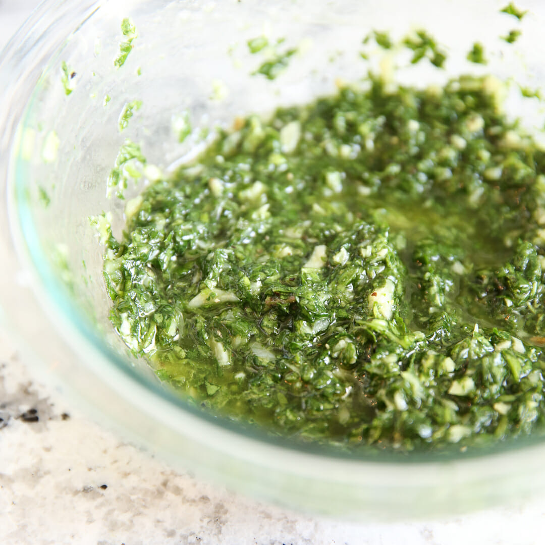 Chimmichurri Sauce in Bowl