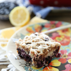 Blueberry Coffee Cake Slice