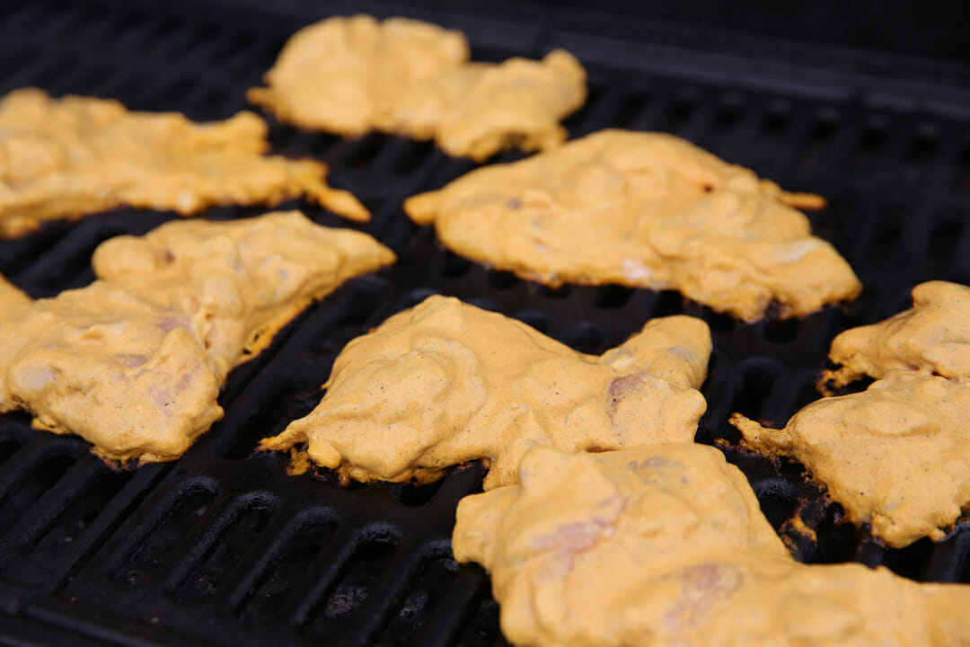 Grilling Tandoori Chicken