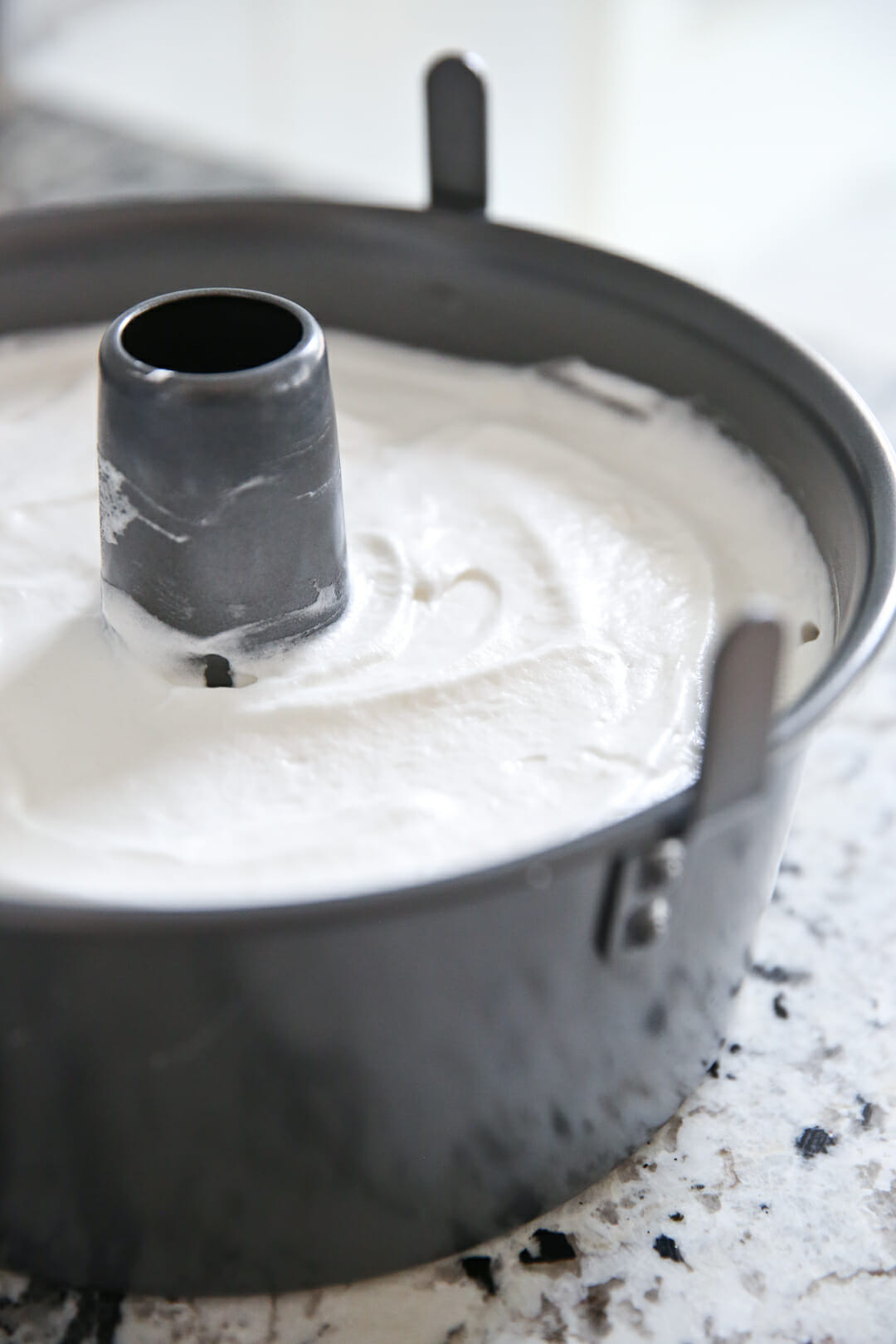 Angel Food Batter in Pan