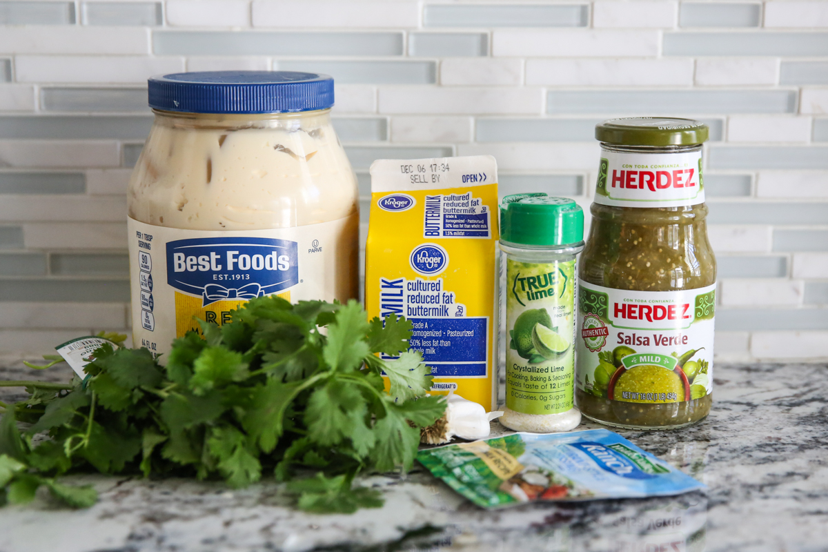Lime Cilantro Ranch Dressing Ingredients