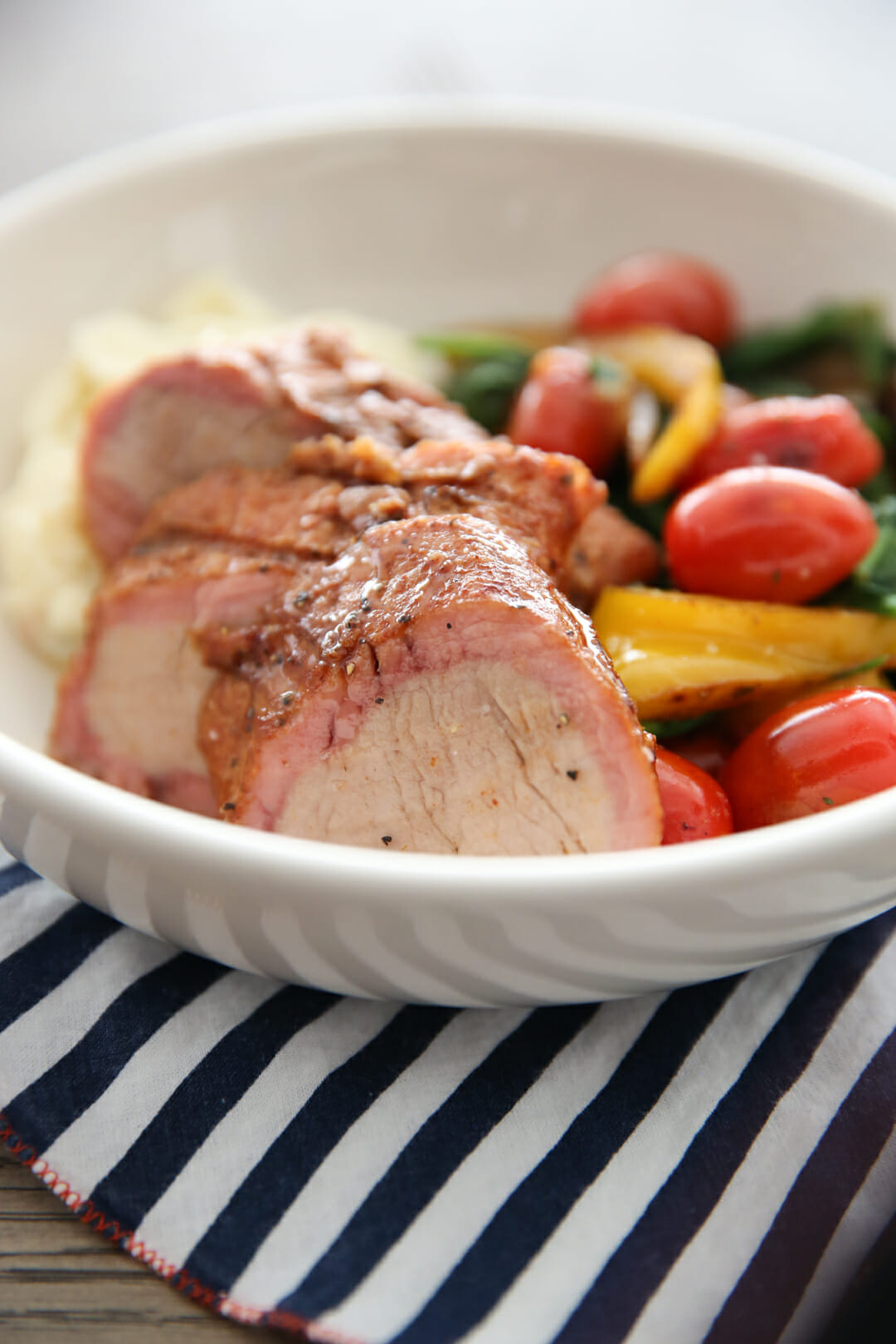 Smoke Ring on Smoked Pork Tenderloin 