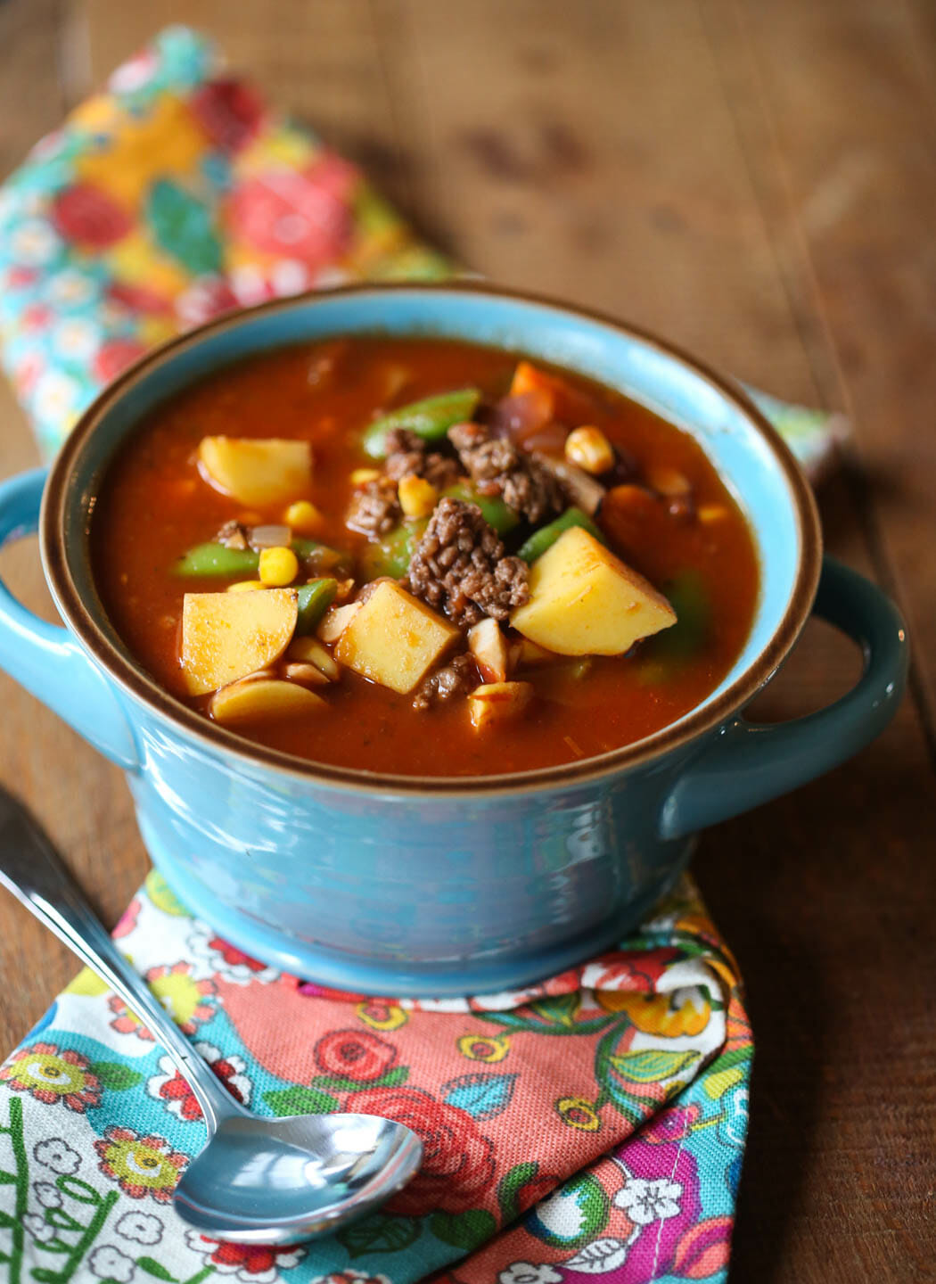 Easy Hamburger Vegetable Soup from Our Best Bites