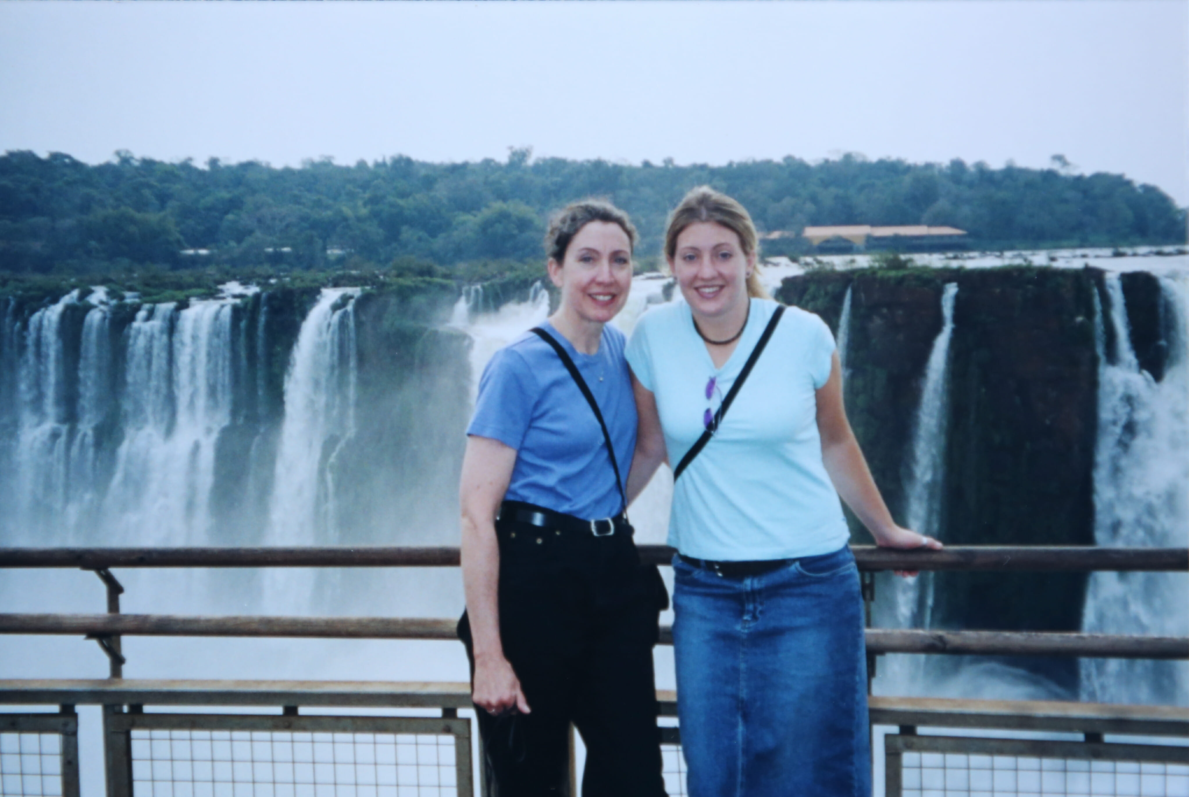 Sara and Mom at Iguacu Falls