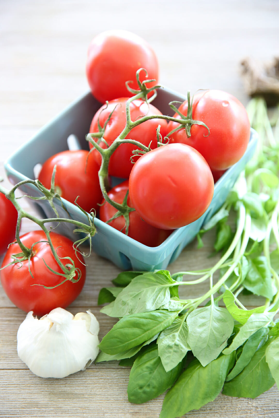 Tomato Basil and garlic