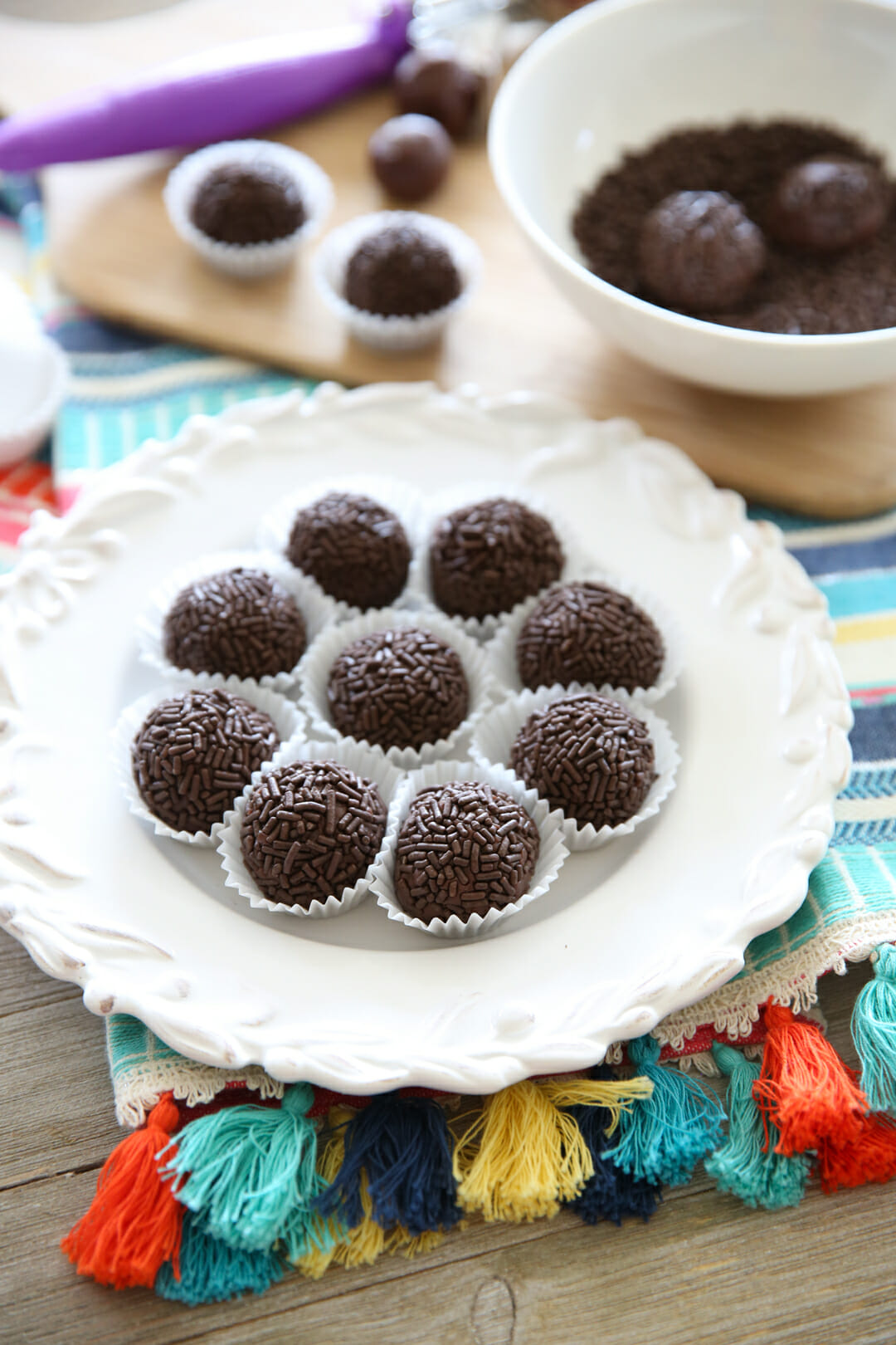 Brazilian Brigadeiros (3-Ingredient Fudge Balls) - Our Best Bites