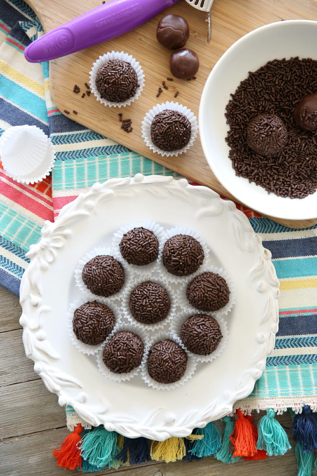 Brazilian Brigadeiros (3-Ingredient Fudge Balls) - Our Best Bites