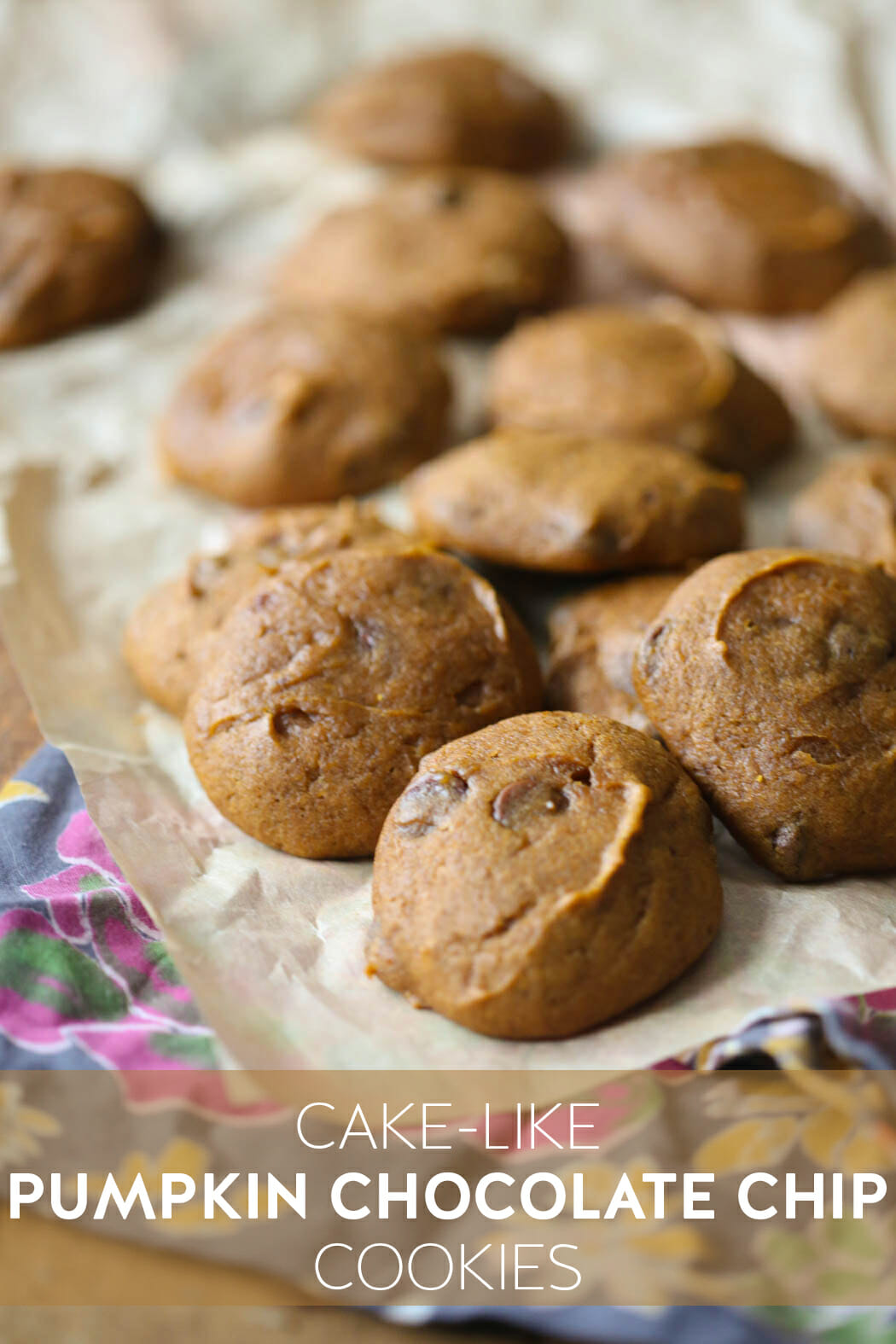 Cake-Like Pumpkin Chocolate Chip Cookies from Our Best Bites