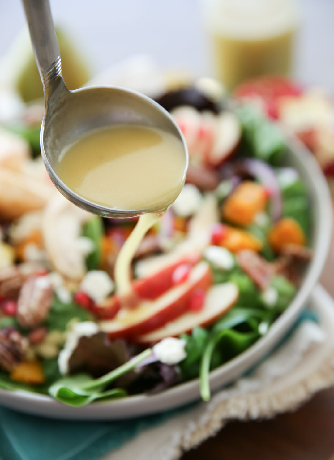 Honey Cider Dressing on Salad