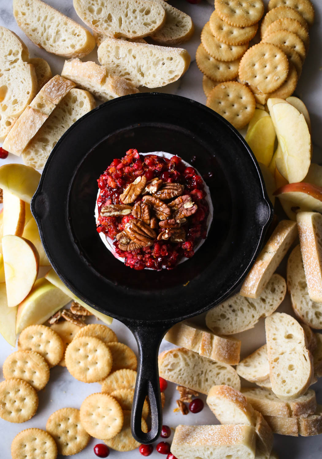 served orange cranberry baked brie from our best bites
