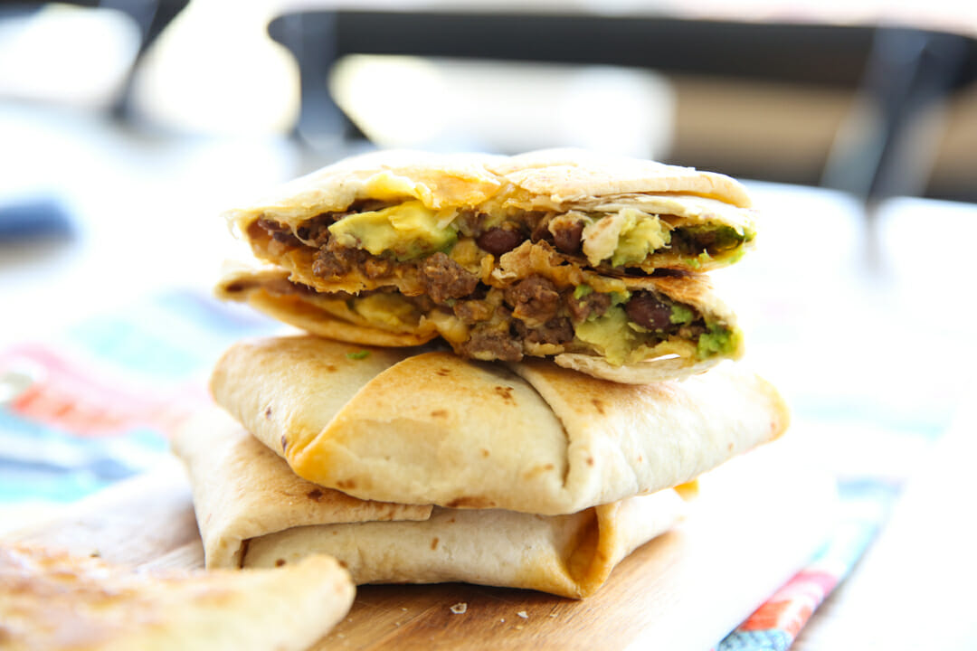 chopped cheese crunch wrap