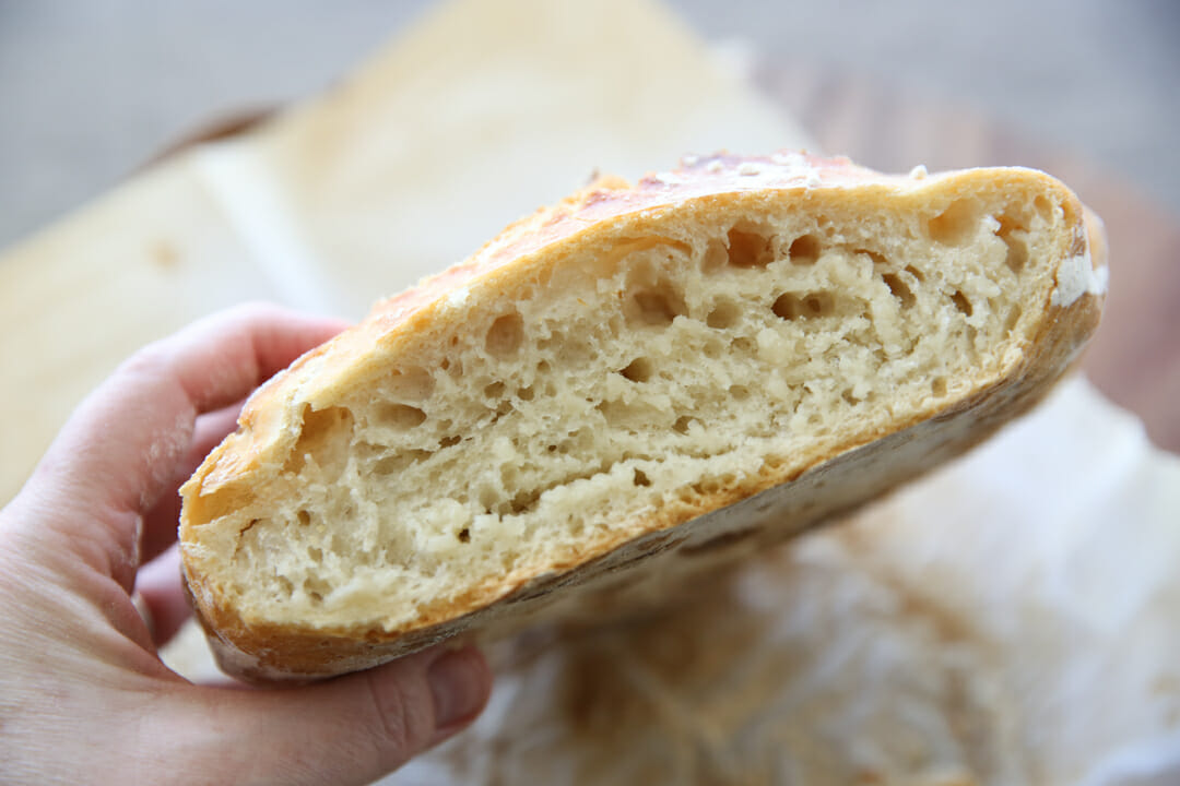 No Knead Overnight Crusty Bread – Modern Honey