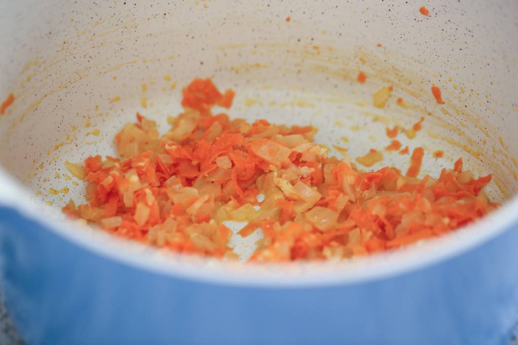 sauted carrot and onion