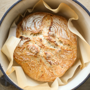 Le Creuset Overnight Artisan Bread Recipe - The Creek Line House