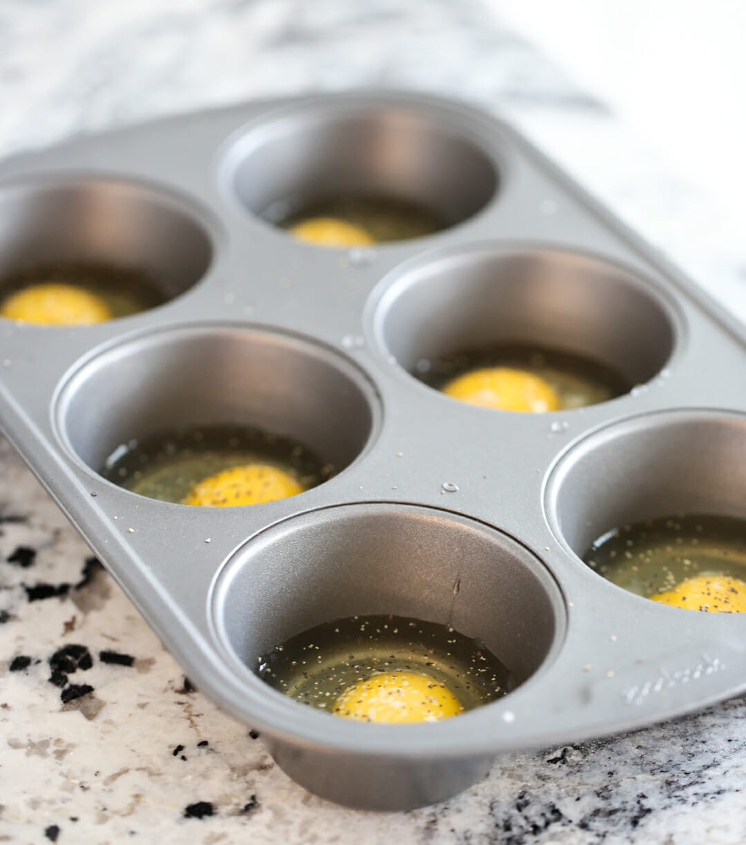 cooking eggs in a muffin tin