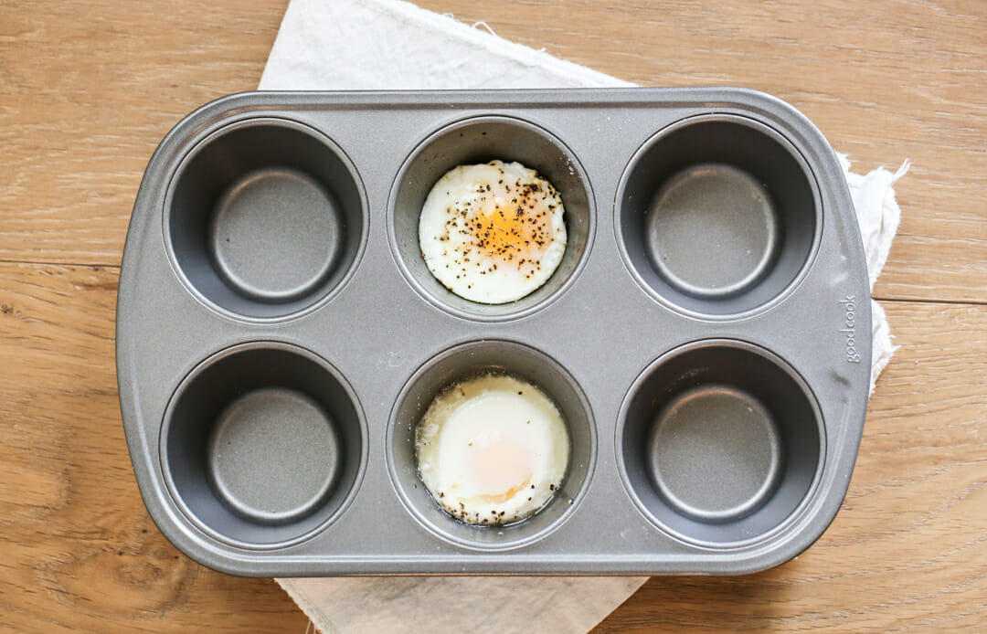 Muffin Pan Poached Eggs Recipe