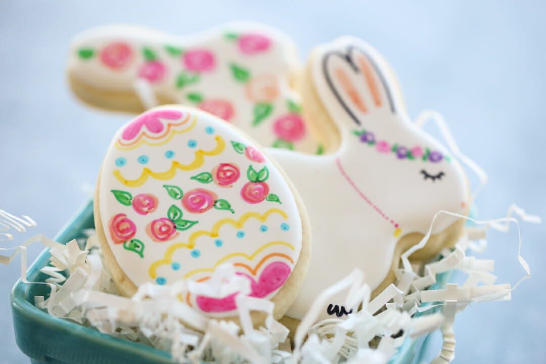 whimsical easter cookies 