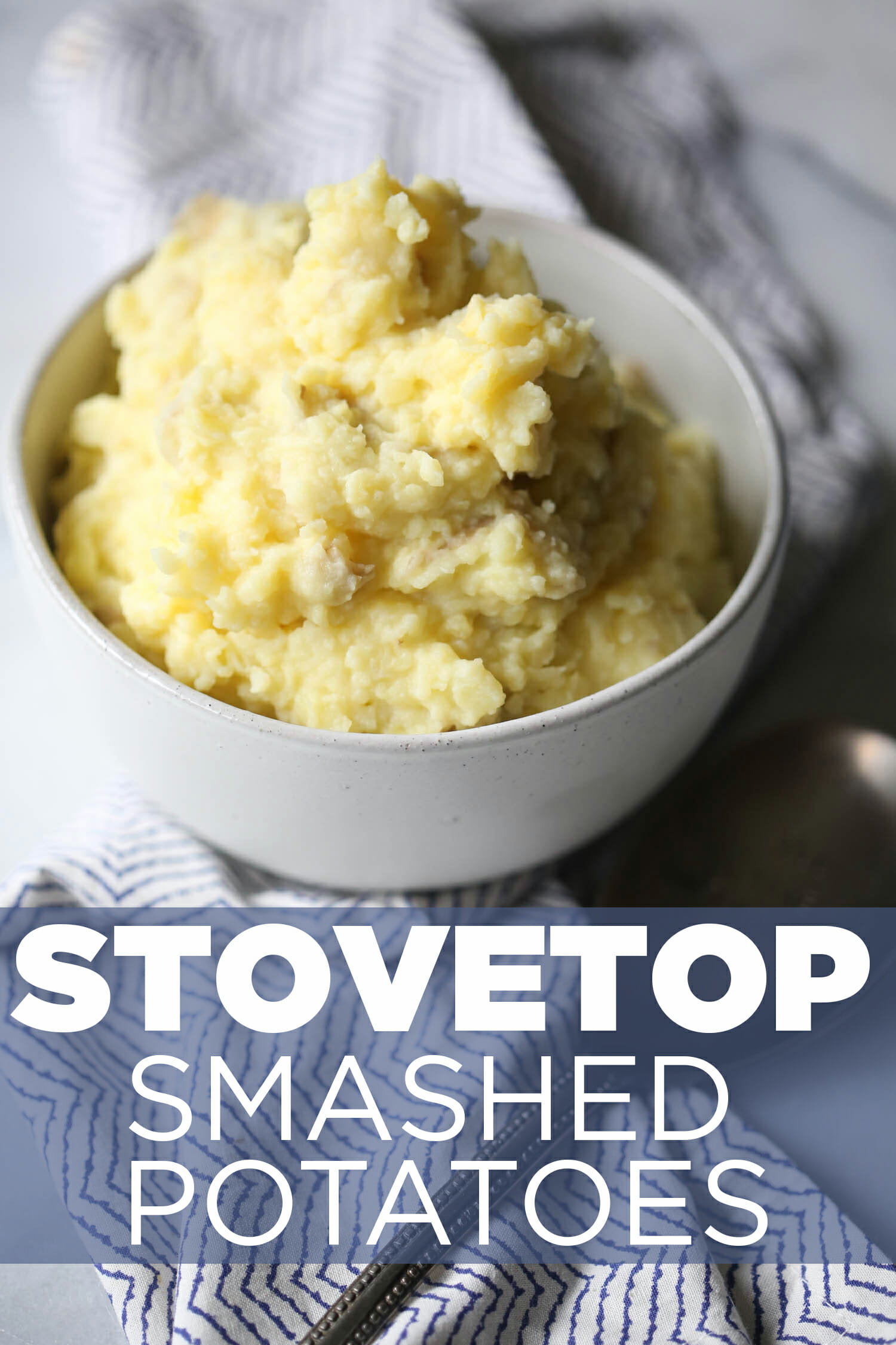 creamy stovetop smashed potatoes from our best bites