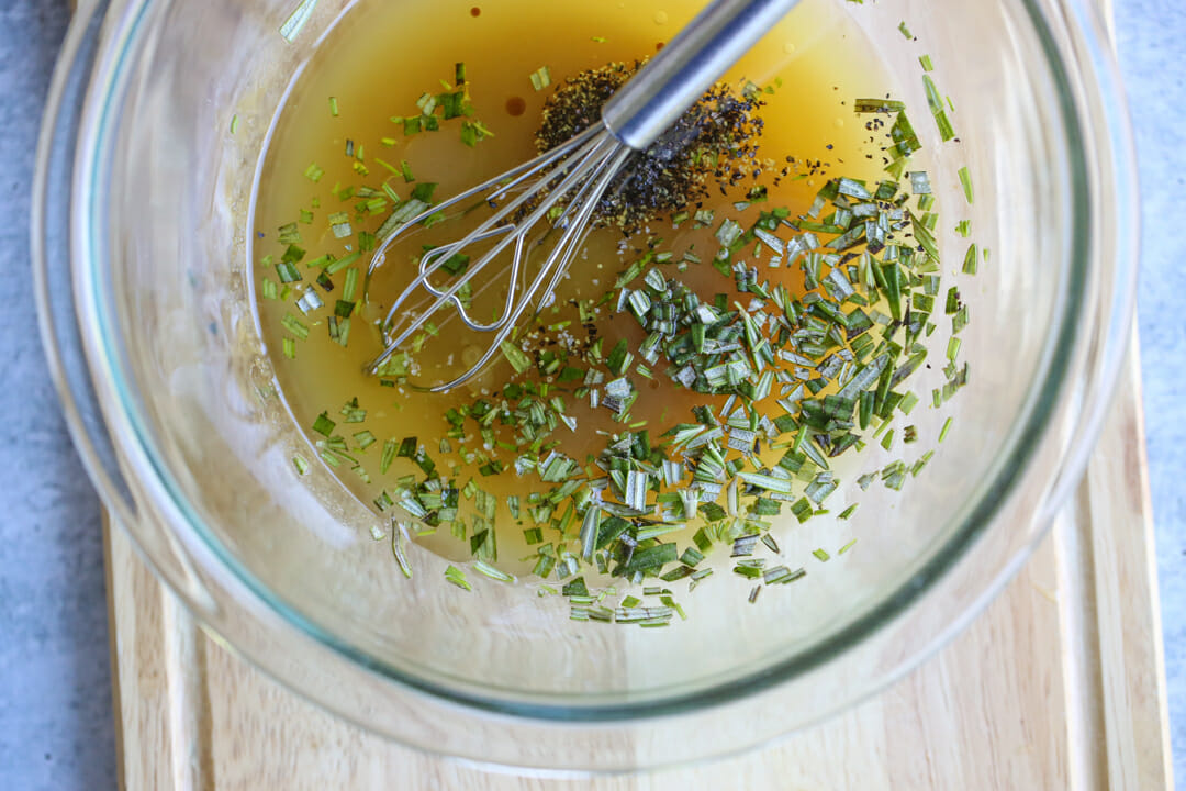 meat marinade in bowl