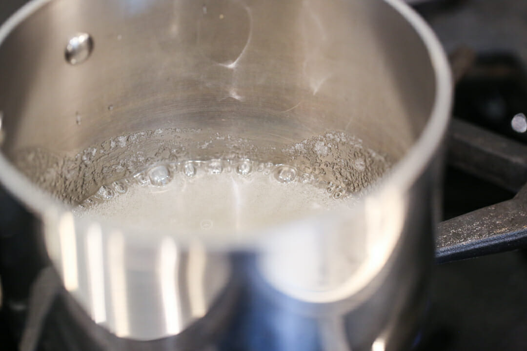 boiling sugar water