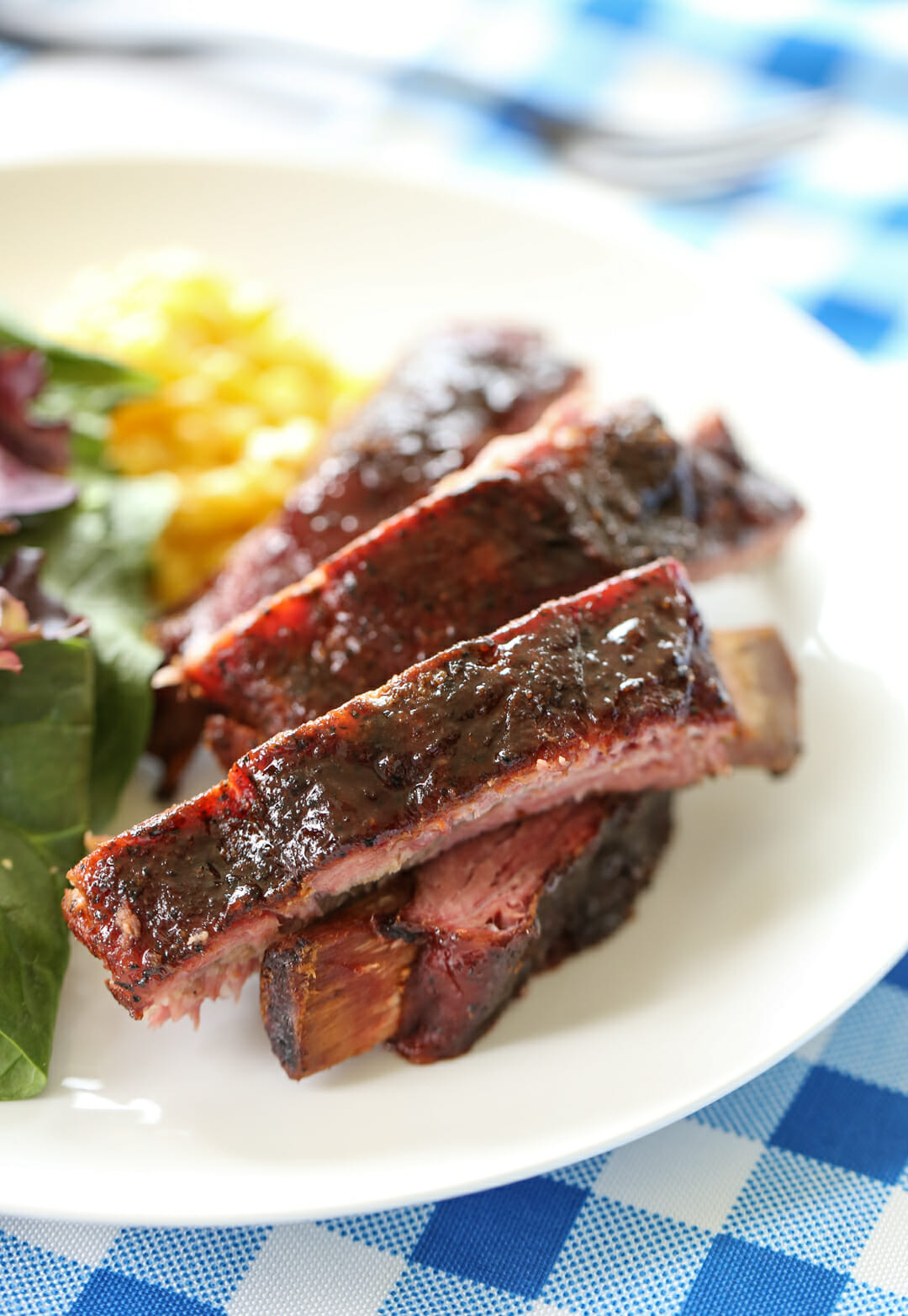 BBQ RIBs on plate