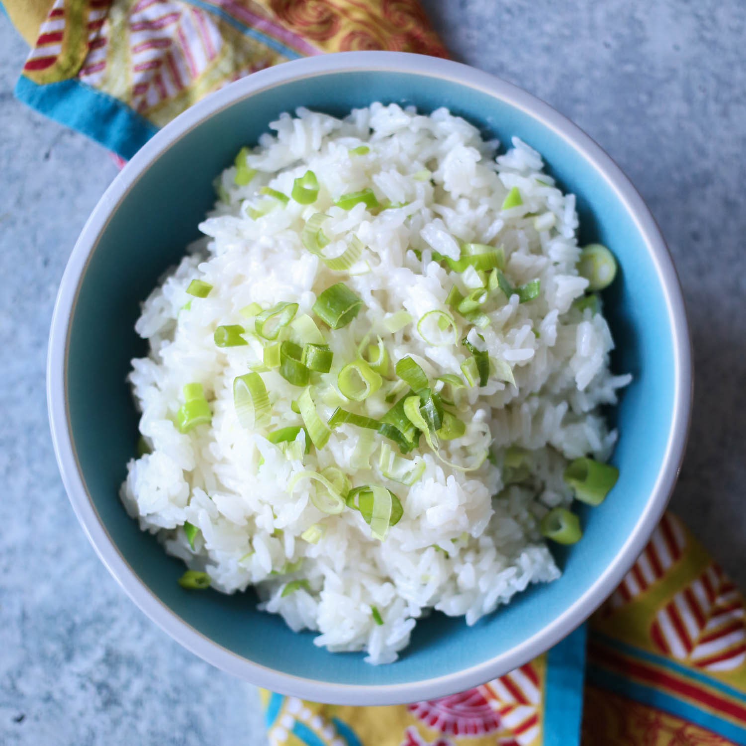 sweet and savory coconut rice from our best bites