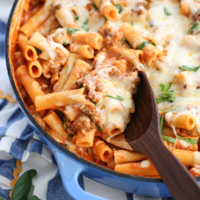 Skillet Baked Ziti from Our Best Bites