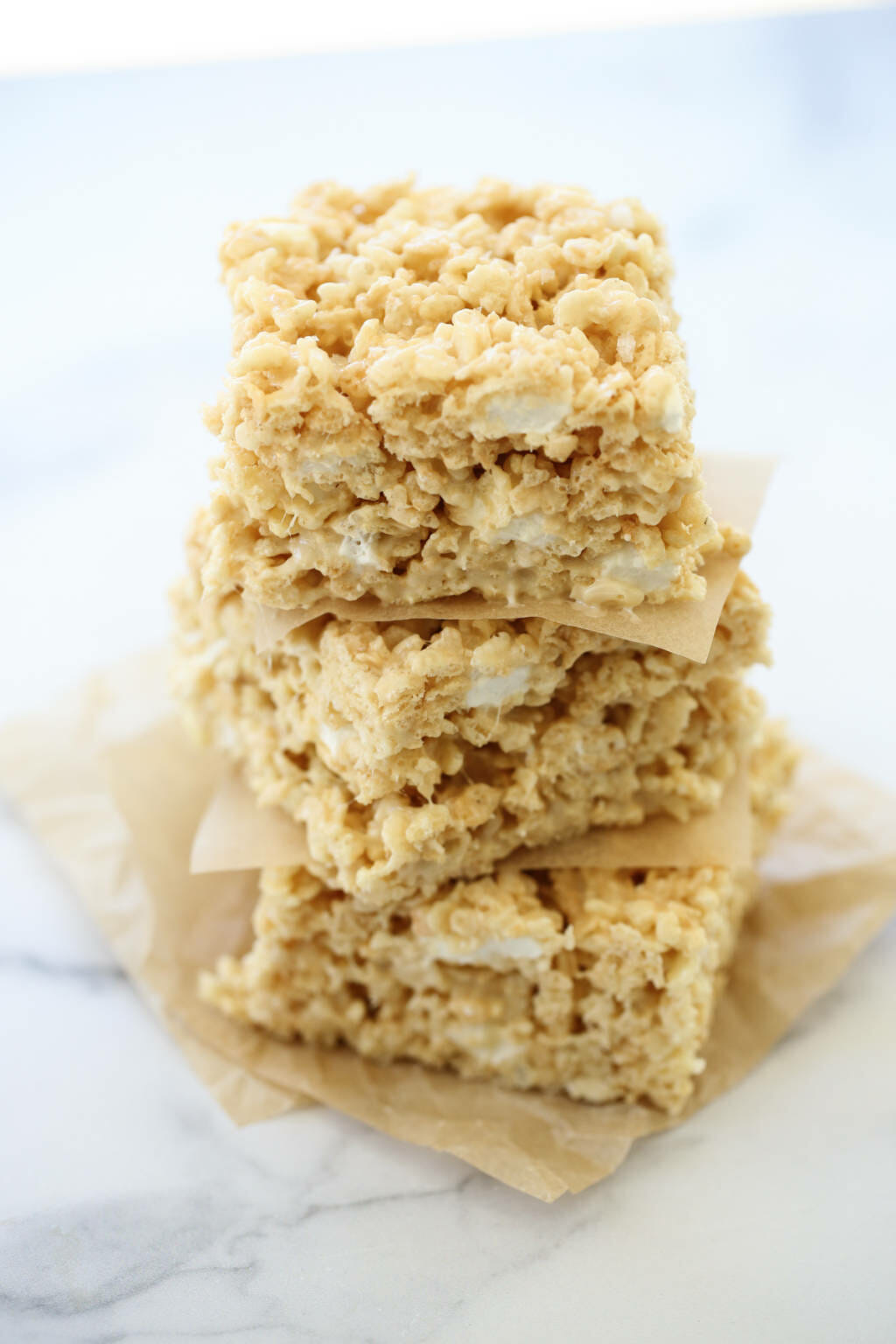 Salted Caramel Rice Krispie Treats - Our Best Bites