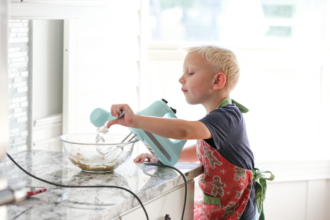 child cooking