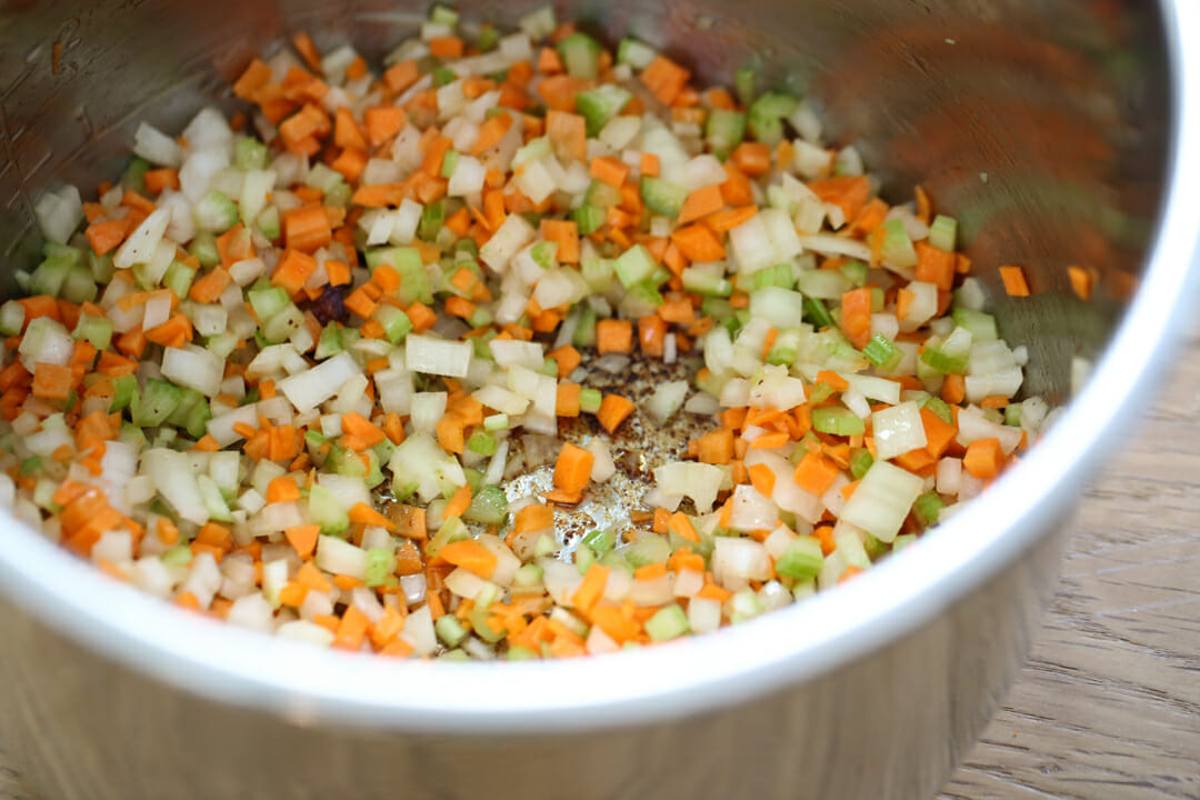 celery carrots and onion