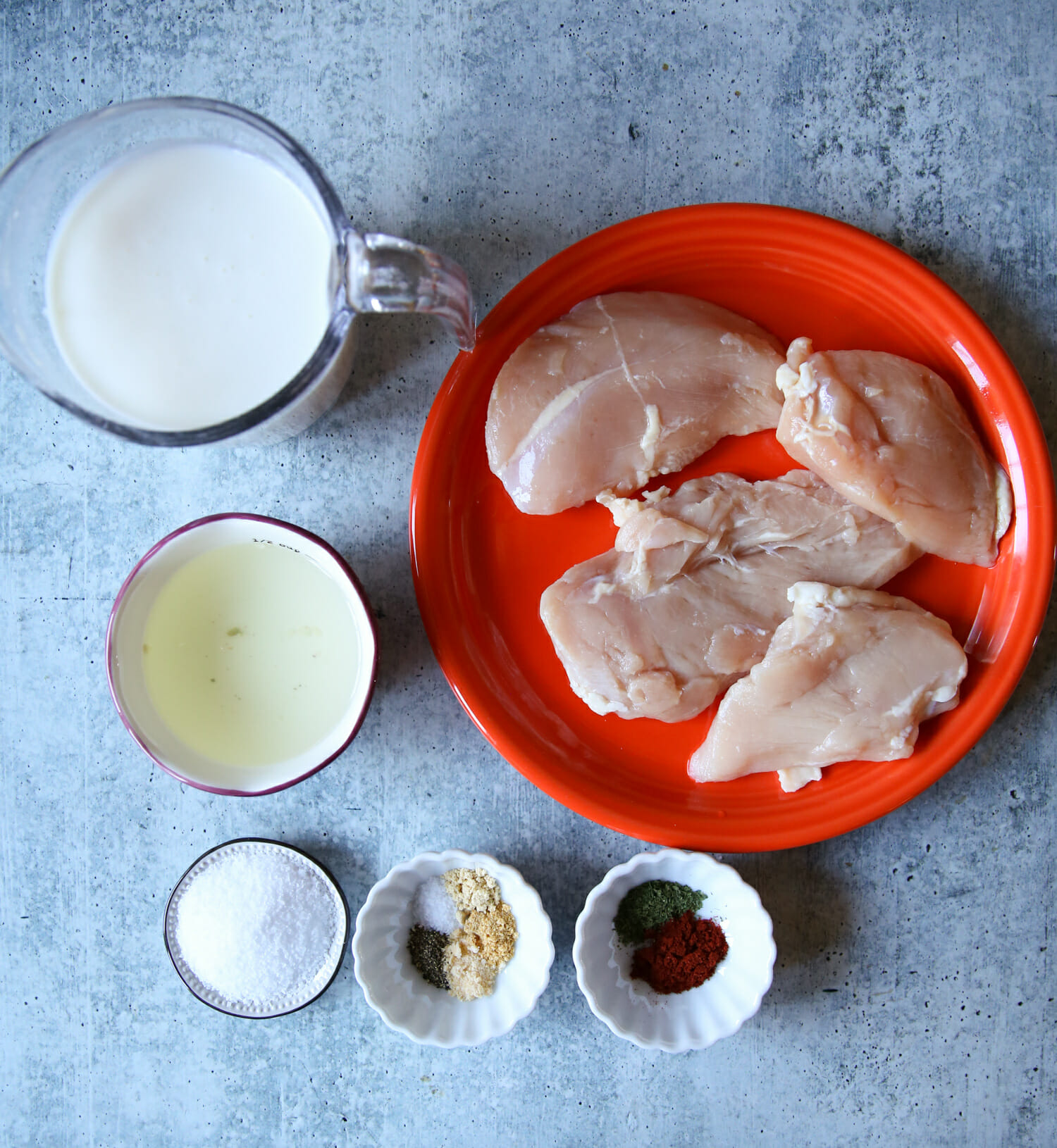 ingredients for air fryer chicken breast from our best bites