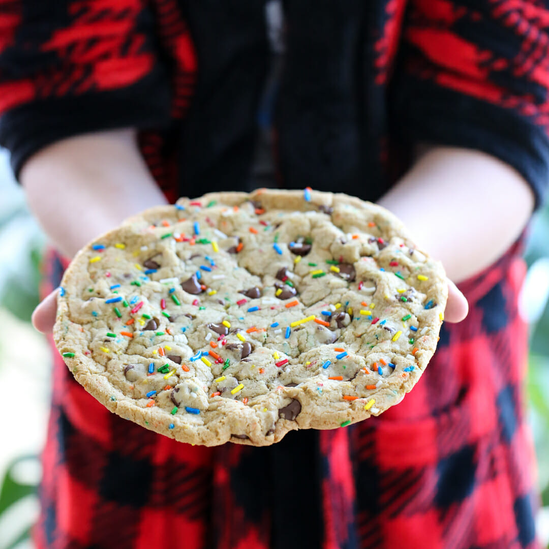 Big Giant Chocolate Chip Cookie - Our Best Bites