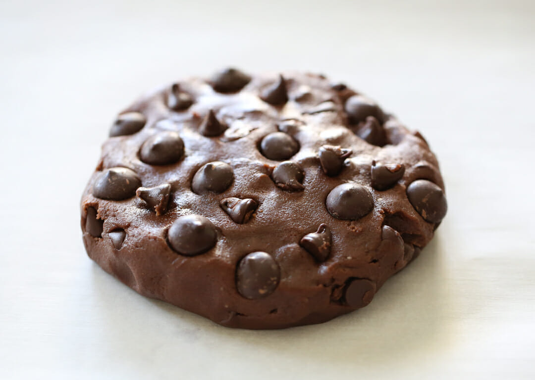 Giant Double Chocolate Fudge Cookie Dough