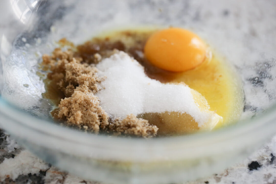 cookie ingredients in bowl