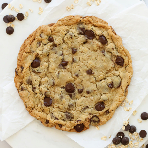 Big Giant Oatmeal Cookie - Our Best Bites