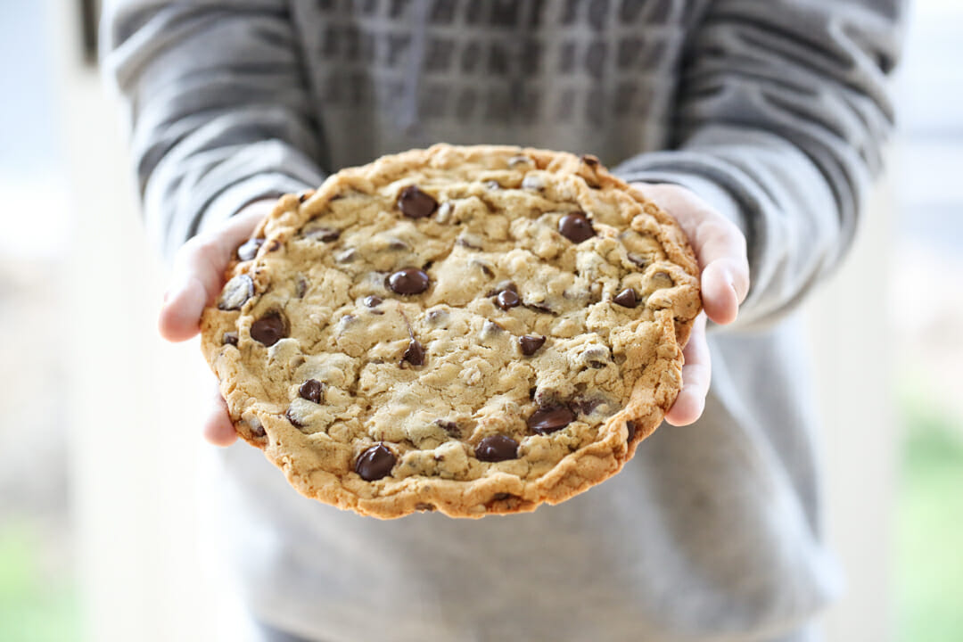 Big Giant Chocolate Chip Cookie - Our Best Bites